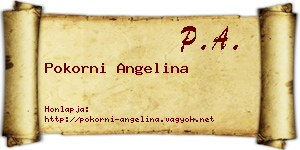 Pokorni Angelina névjegykártya